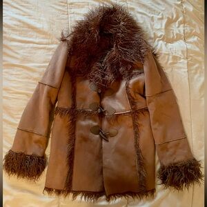 Dolls Kill Current Mood Brown Toggle Jacket Size XS New With Tags